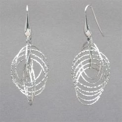 Azur Silver Circle Earrings