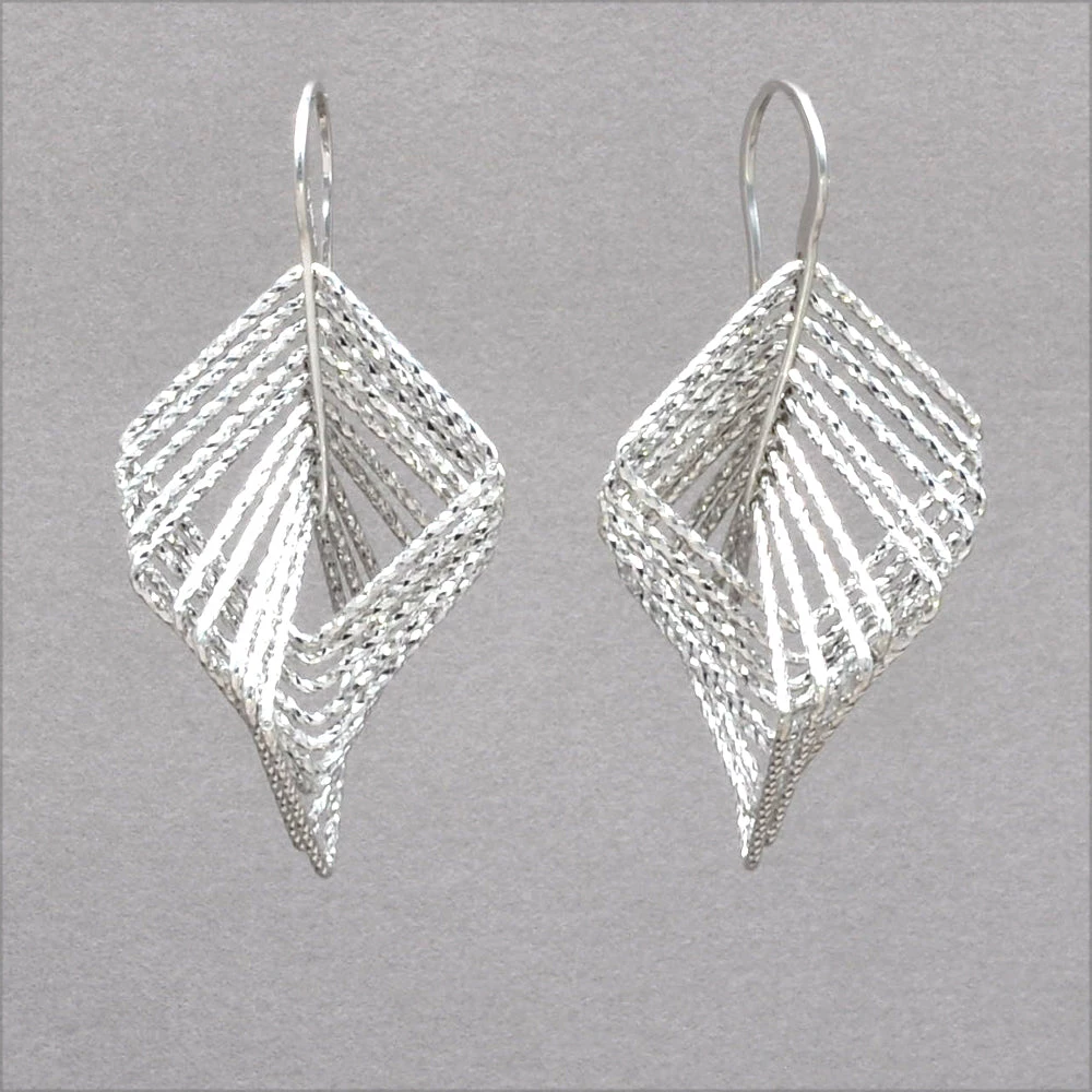 New ๐ฏ Azur Rhodium Over Silver Cascading Square Earrings ๐ 3 Azur Rhodium Over Silver Cascading Square Earrings