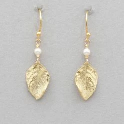 Holly Yashi Healing Leaf Earrings