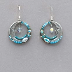 Firefly Celestial Moon Earrings