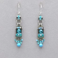 Firefly Milano Rectangular Fringe Earrings