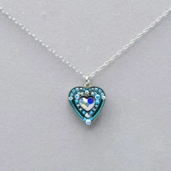 Firefly Crystal Heart Pendant Necklace