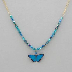 Necklaces Holly Yashi Bella Butterlfy Beaded Necklace