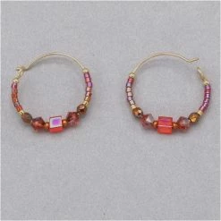 Holly Yashi Sonoma Petite Glass Bead Hoops