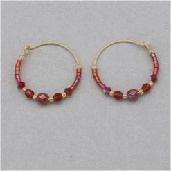 Holly Yashi Sonoma Petite Glass Bead Hoops