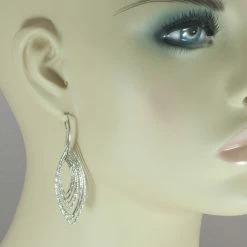 Cheap ๐ Azur Silver Pointed Oval Earrings ๐ 7 Azur Silver Pointed Oval Earrings