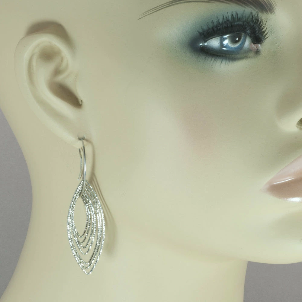 Cheap ๐ Azur Silver Pointed Oval Earrings ๐ 5 Azur Silver Pointed Oval Earrings