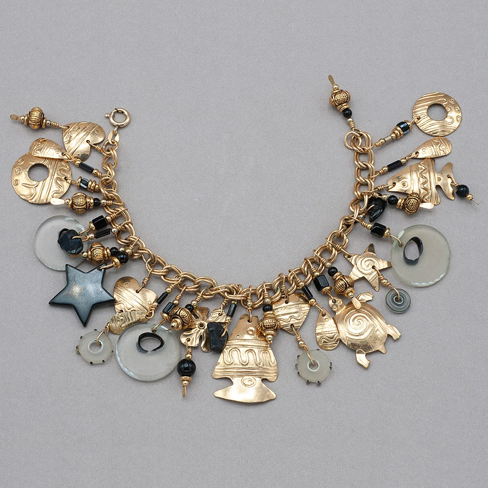 Best deal 😀 Tabra Vintage 14k Gold Fill And Onyx Bracelet 👏 3 Tabra Vintage 14k Gold Fill And Onyx Bracelet