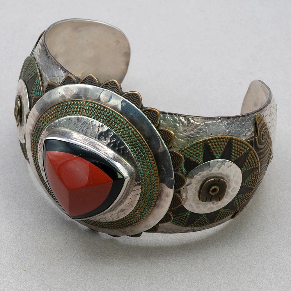 Cheap โญ Tabra Vintage Jasper And Onyx Sterling Silver Cuff Bracelet ๐คฉ 4 Tabra Vintage Jasper And Onyx Sterling Silver Cuff Bracelet