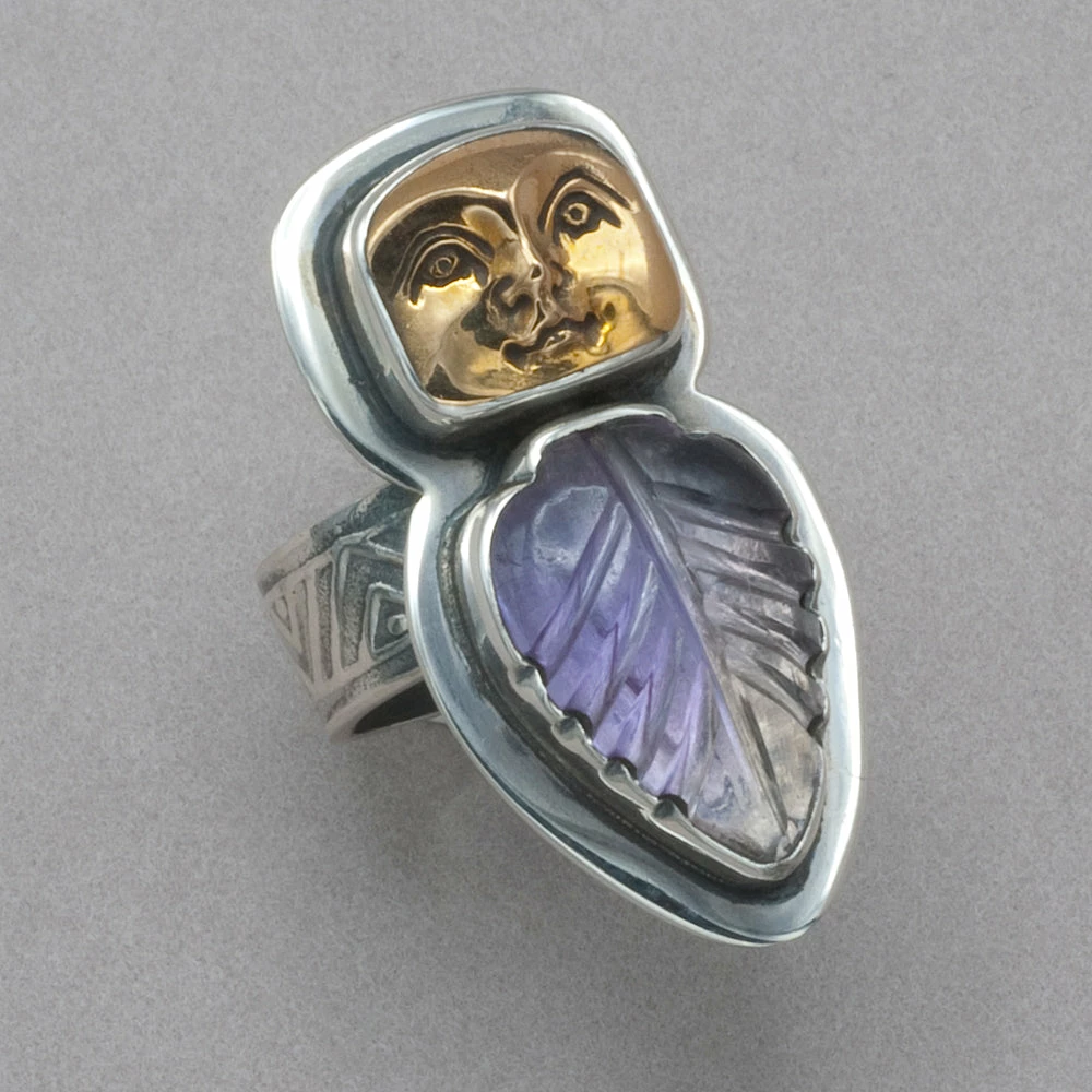 Deals ๐ Tabra Bronze Face And Amethyst Ring โ๏ธ 3 Tabra Bronze Face And Amethyst Ring