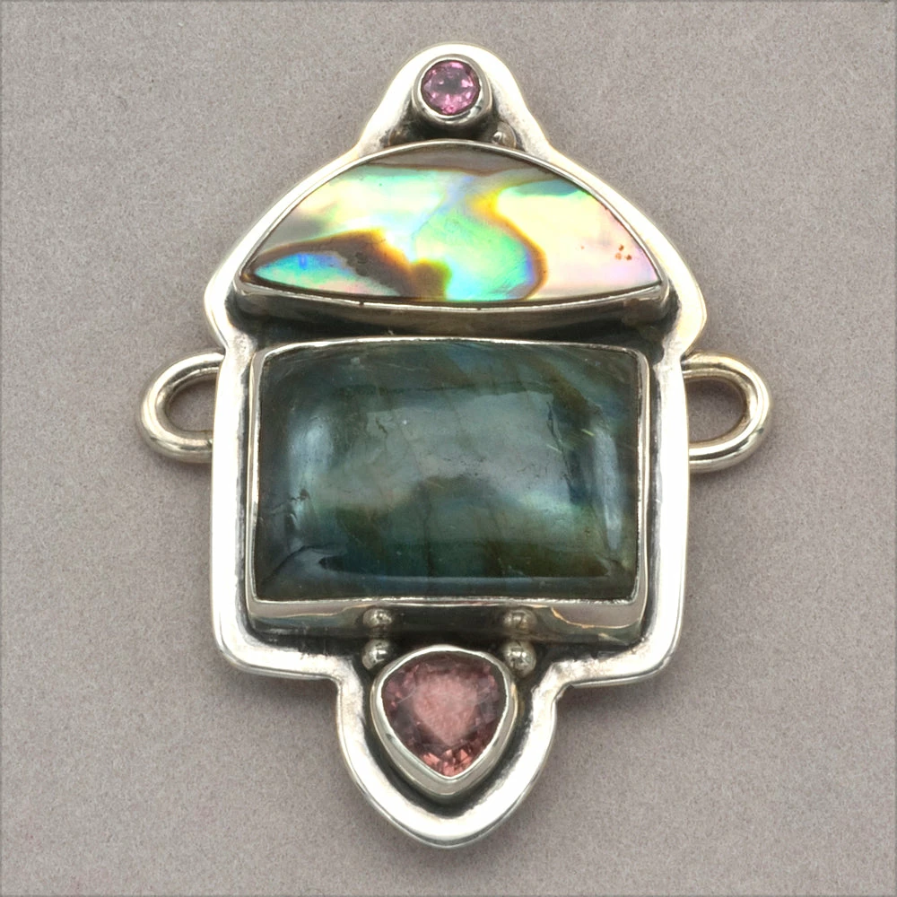 Best deal ๐ Tabra Tourmaline, Abalone And Labradorite Charm ๐ฅฐ 3 Tabra Tourmaline, Abalone And Labradorite Charm