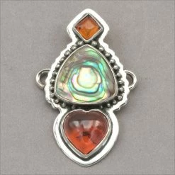 Charms Tabra Amber And Abalone Charm