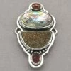 Best Sale β€οΈ Tabra Pink Tourmaline, Abalone And Druzy Charm π 2 Tabra Pink Tourmaline, Abalone And Druzy Charm