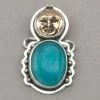 Tabra Bronze Face With Amazonite Charm