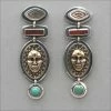 Buy ๐ Tabra ๐ฉ Mother Of Pearl, Jasper, And Celestial Face Earrings โค๏ธ 1 Tabra Mother Of Pearl, Jasper, And Celestial Face Earrings