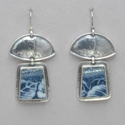 Tabra Chinese Pottery Shard Earrings