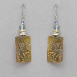 Tabra Floral Bronze Earrings