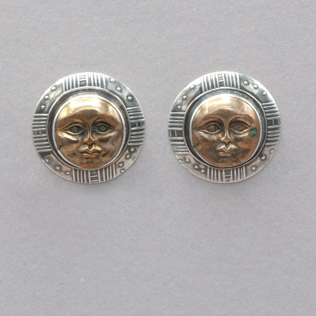 Brand new ๐ Tabra Bronze Sun Face Earrings ๐ 3 Tabra Bronze Sun Face Earrings