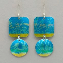 Hazel Atkinson Square And Circle Earrings