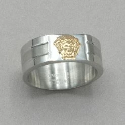 Italgem Steel Italgem Lion Head Ring Rings