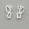 Maria Rzewuska Brushed Sterling Silver Post Earrings