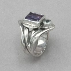 Flash Sale 🛒 Jim Kelly Amethyst And Aquamarine Ring Rings 👏 7 Jim Kelly Amethyst And Aquamarine Ring Rings