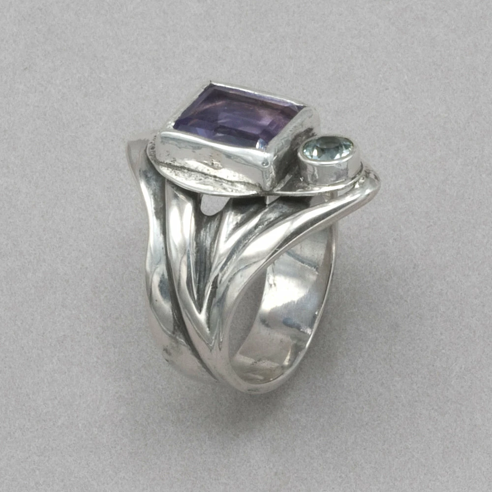 Flash Sale 🛒 Jim Kelly Amethyst And Aquamarine Ring Rings 👏 5 Jim Kelly Amethyst And Aquamarine Ring Rings
