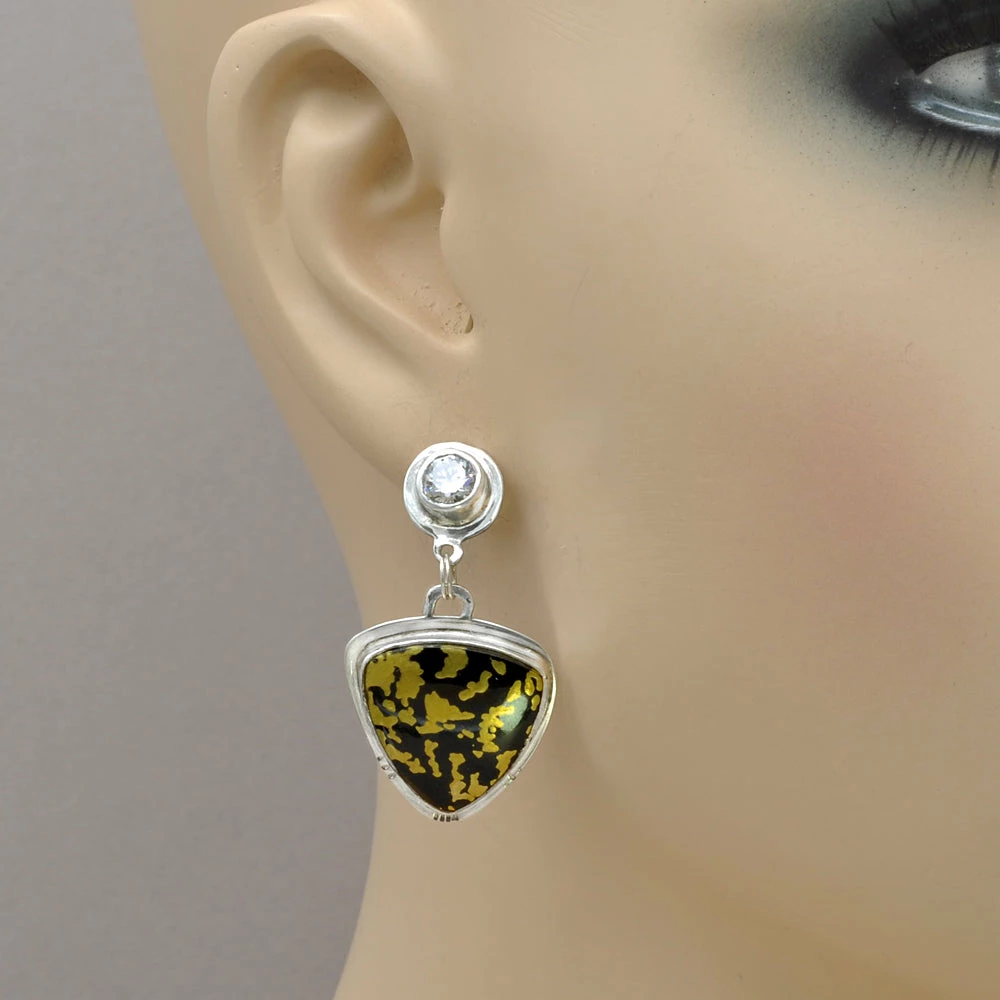 Best Pirce β Jim Kelly J & D Gold-Infused Black Jade Earrings π 4 Jim Kelly J & D Gold-Infused Black Jade Earrings