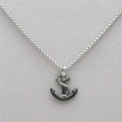 Italgem Steel Italgem Anchor Necklace