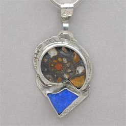 Pendants Jim Kelly Ammonite And Lapis Pendant