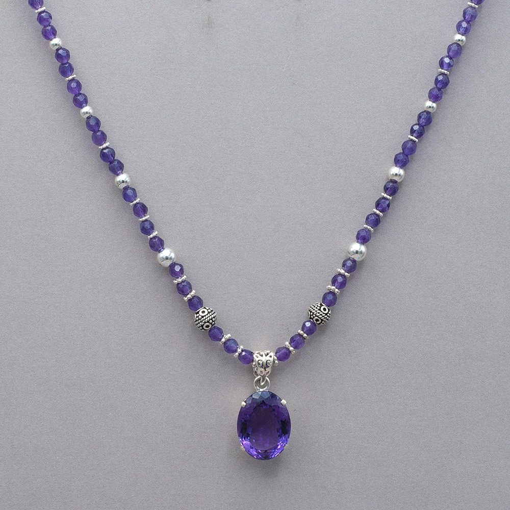 Best Pirce ๐ Sammasati Amethyst Necklace ๐งจ 4 Sammasati Amethyst Necklace