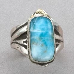 Jim Kelly Larimar With 18k Gold Ring