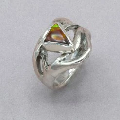 Jim Kelly Fire Agate Ring