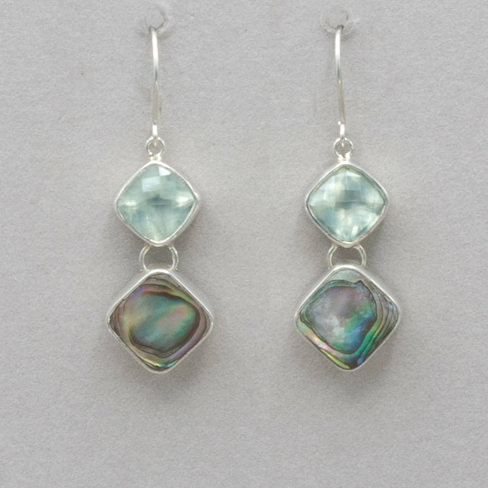 Best deal 👏 Mystical Madness Prehnite And Paua Shell Earrings 🎁 3 Mystical Madness Prehnite And Paua Shell Earrings