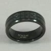 Coupon 💯 Inox Men's Carbon Fiber Black Ring 🌟 1 Inox Men's Carbon Fiber Black Ring