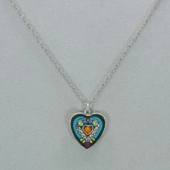 Firefly Heart Within A Heart Pendant Necklace Necklaces