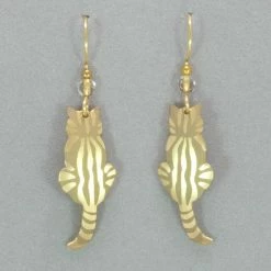 Holly Yashi Sitting Kitty Earrings