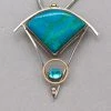 Best Sale π Rainbow Bridge Jewelers Azurite-Malachite Silver And Gold Pendant 𧨠1 Rainbow Bridge Jewelers Azurite-Malachite Silver And Gold Pendant