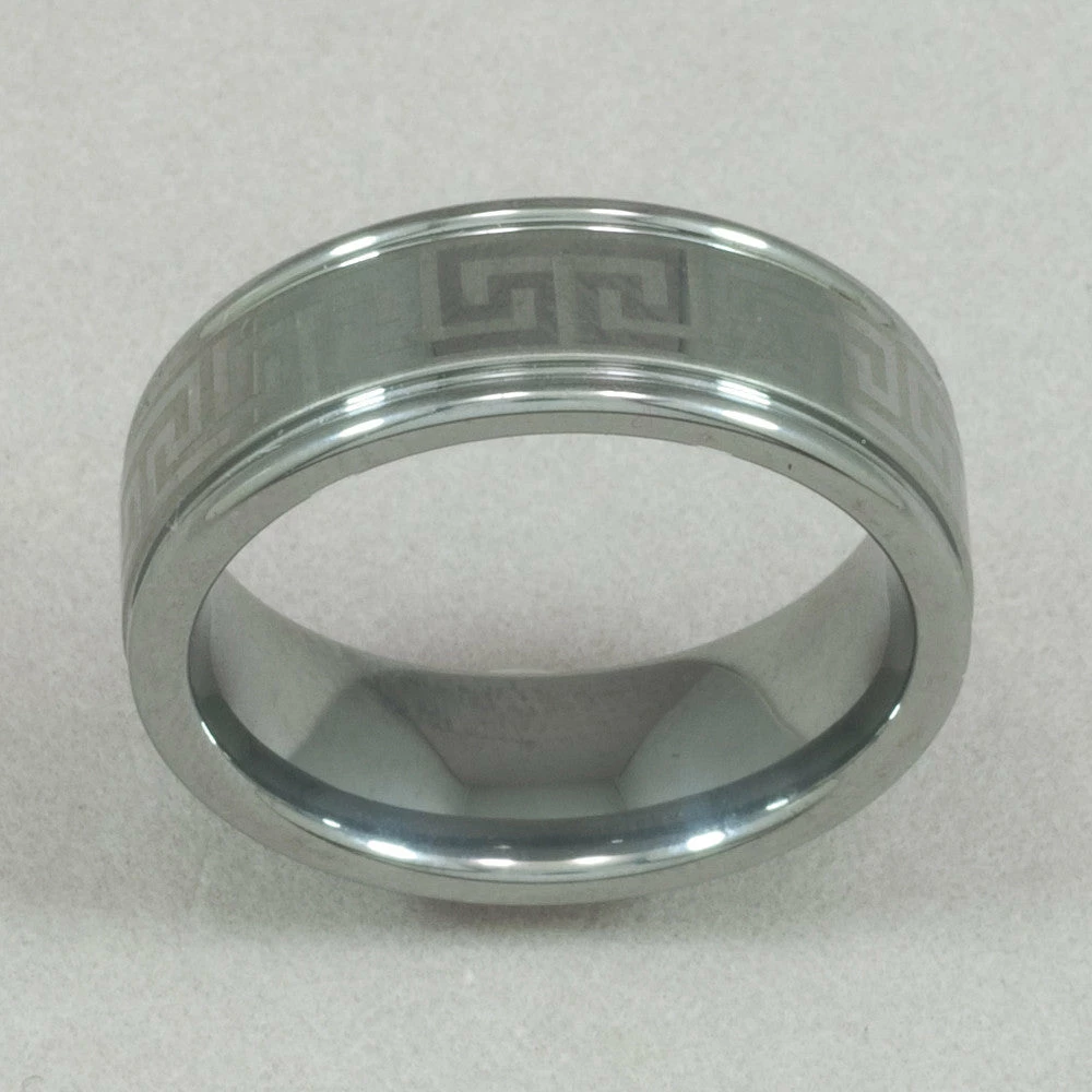 Outlet π Silver City Men's Tungsten Greek Key Motif Ring π₯ 3 Silver City Men's Tungsten Greek Key Motif Ring