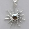 Sammasati Smoky Quartz Sunburst Pendant