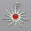 Sammasati Carnelian Sunburst Pendant Pendants