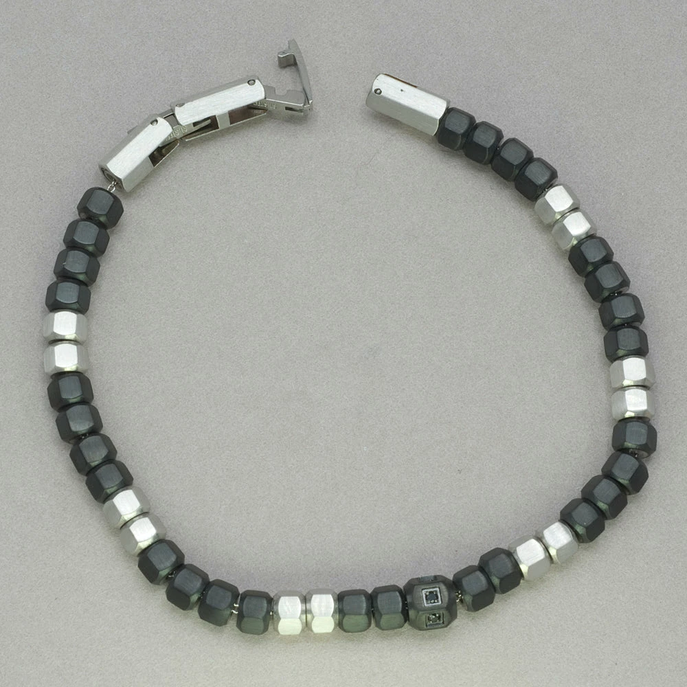 Budget ๐ฏ Italgem Steel Italgem Black Beaded Bracelet Bracelets ๐ 4 Italgem Steel Italgem Black Beaded Bracelet Bracelets