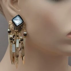 Tabra Vintage Pearl And 14k Gold Fill Earrings