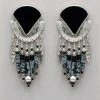 Buy 🎁 Tabra Vintage Onyx And Snowflake Obsidian Earrings 🛒 1 Tabra Vintage Onyx And Snowflake Obsidian Earrings