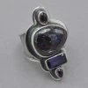 Tabra Boulder Opal And Amethyst Ring Rings