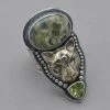 Tabra Ocean Jasper Jaguar And Peridot Ring Rings