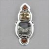 New ๐ Tabra Pyrite Carnelian And Onyx Inlay Charm Charms ๐งจ 1 Tabra Pyrite Carnelian And Onyx Inlay Charm Charms