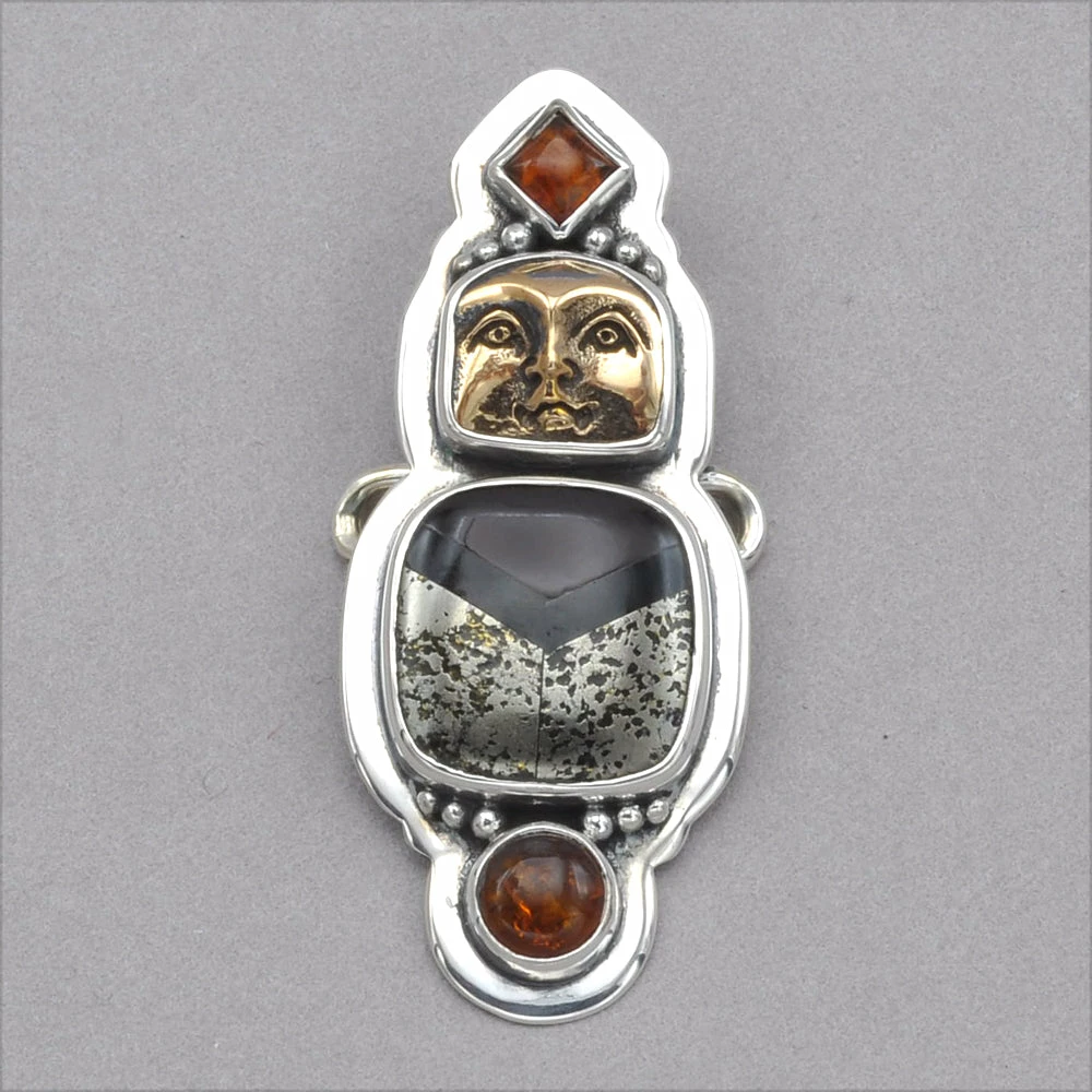 New ๐ Tabra Pyrite Carnelian And Onyx Inlay Charm Charms ๐งจ 3 Tabra Pyrite Carnelian And Onyx Inlay Charm Charms