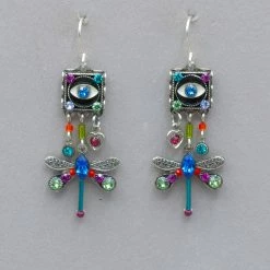 Firefly Talisman Dragonfly With Dangles Earrings