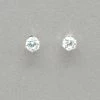 Boma Round Cubic Zirconia Post Earrings